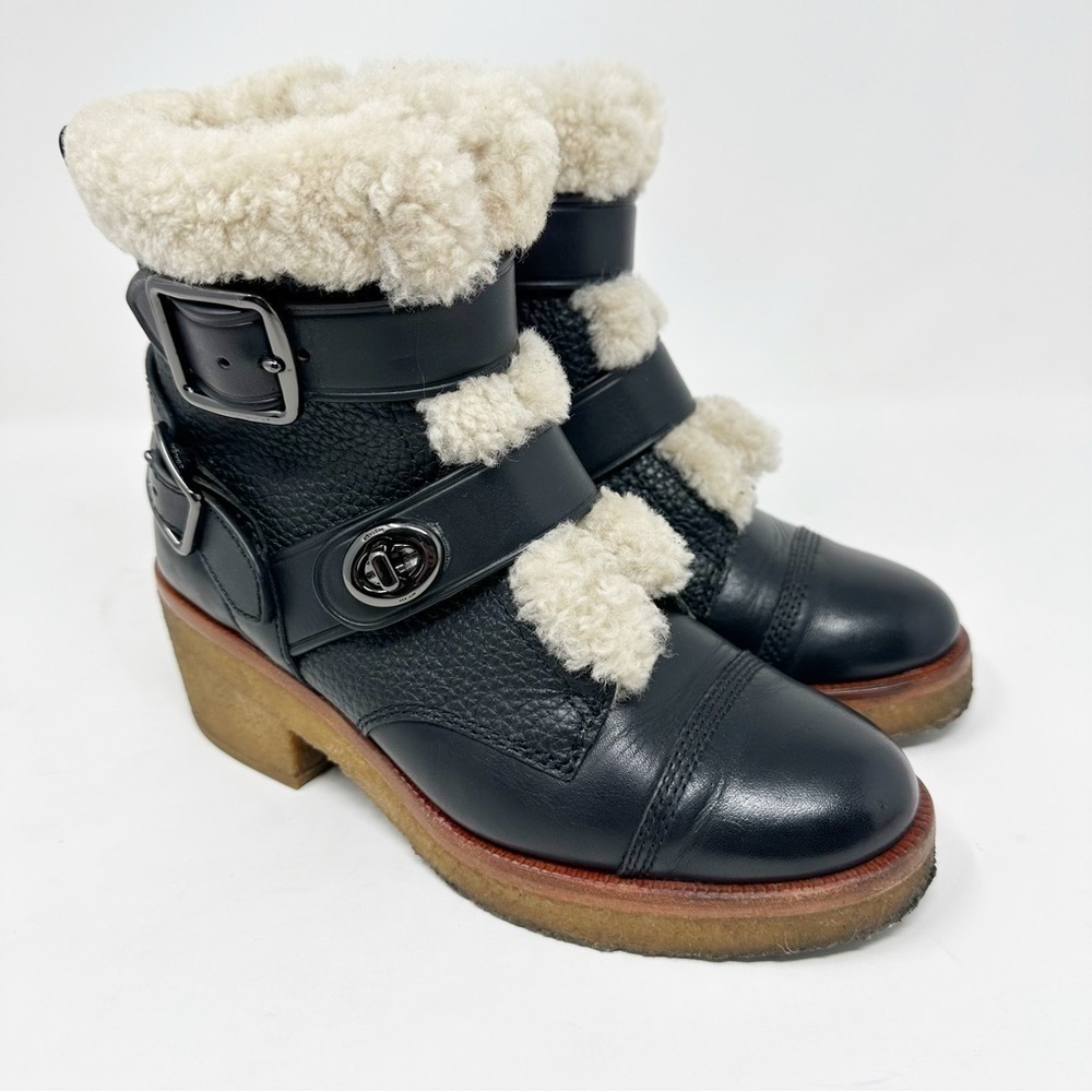 COACH Preston Moto Booties - Picture 1 of 8